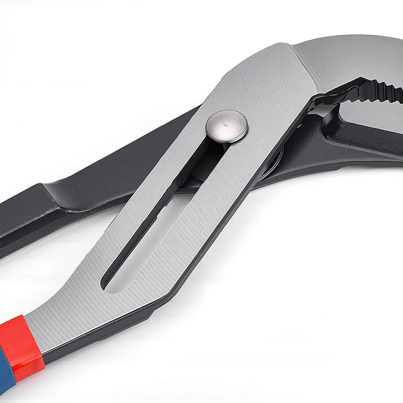 8/10/12/16" Professional Water Pump Pliers, Forged Steel Non-Slip Handle, Parallel Jaw Design, Secure Grip for Plumbing Repairs