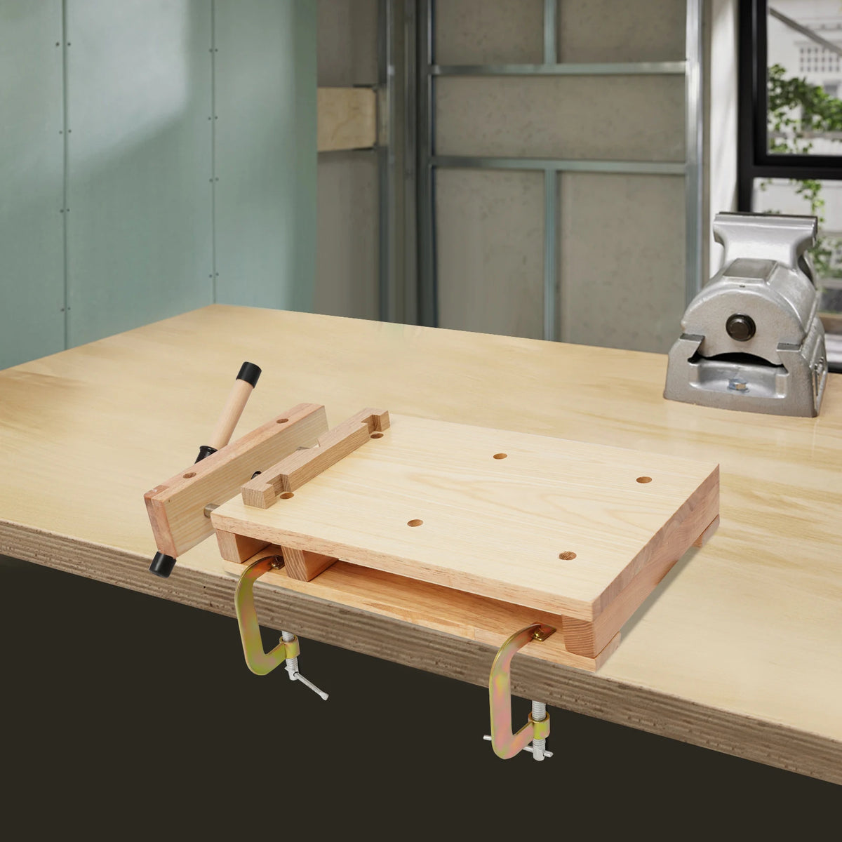 Portable Wooden Workbench