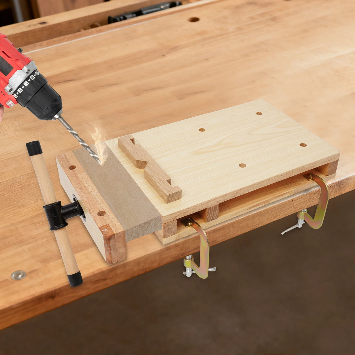 Portable Wooden Workbench